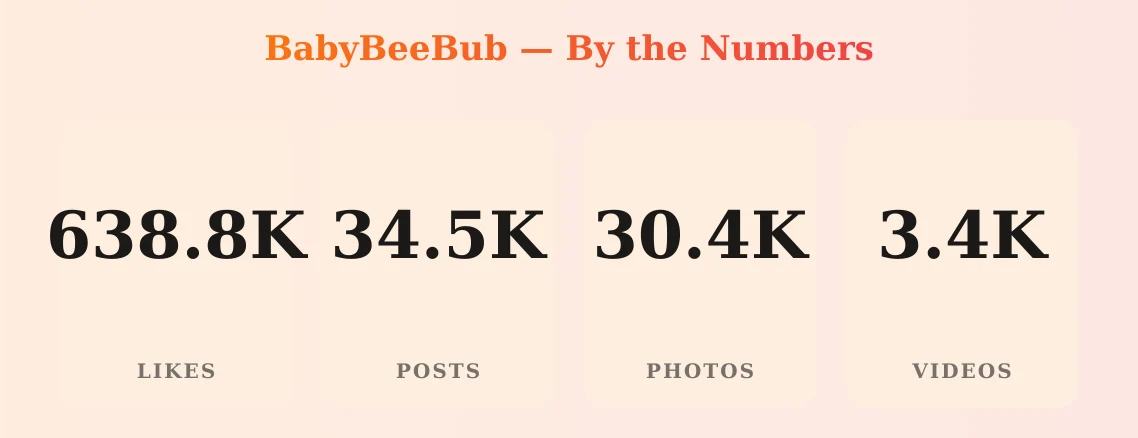 BabyBeeBub — content metrics