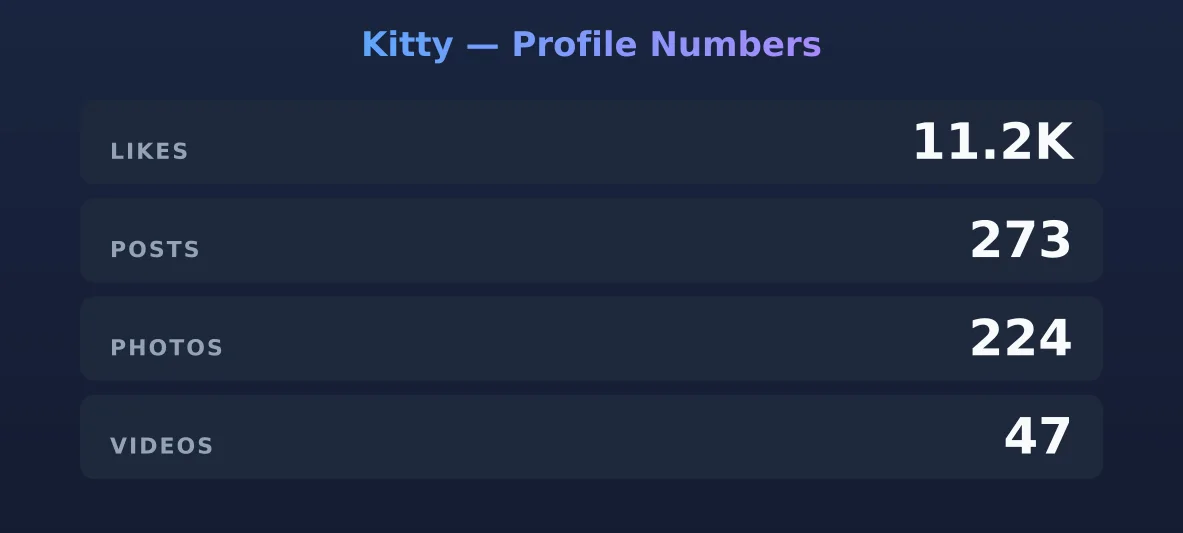 Kitty — content metrics