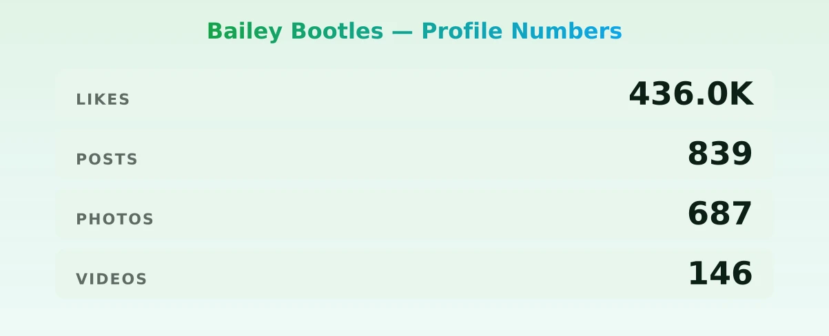 Bailey Bootles — content metrics