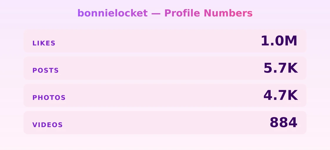 bonnielocket — content metrics