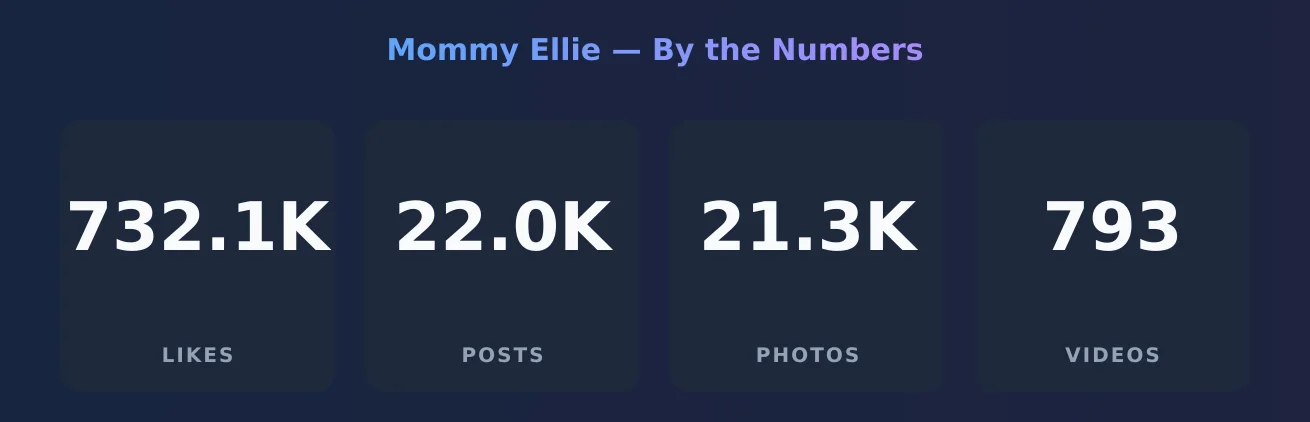 Mommy Ellie — content metrics