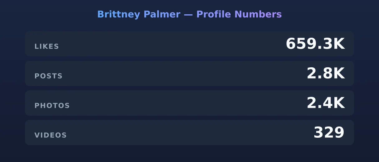Brittney Palmer — content metrics