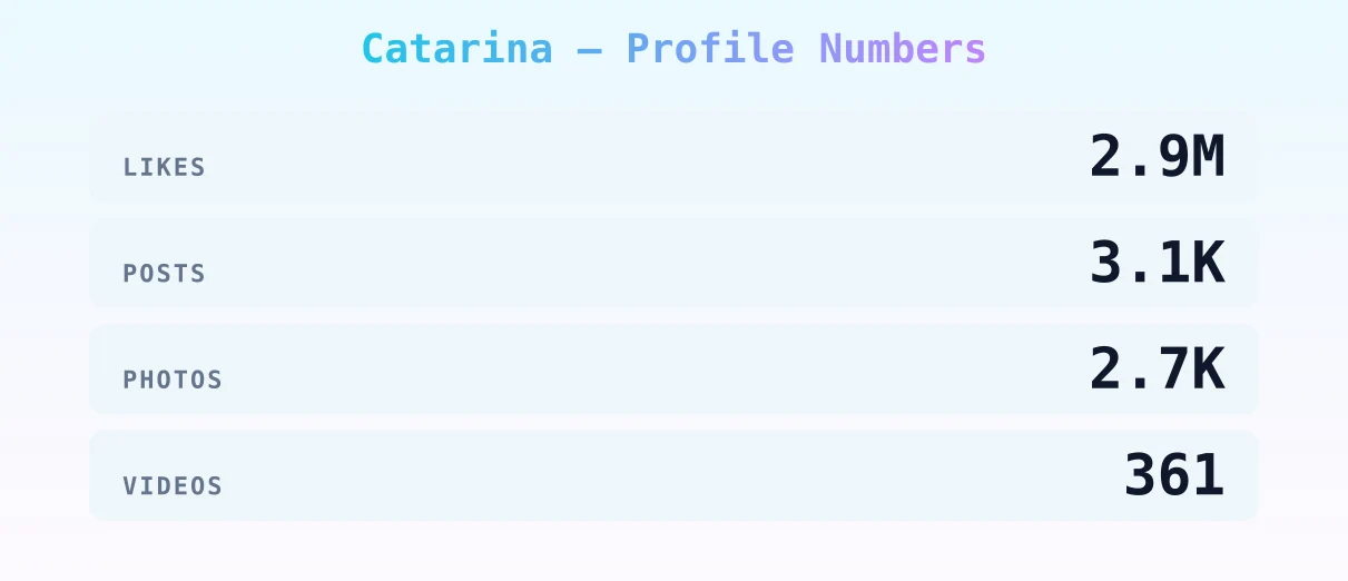 Catarina — content metrics
