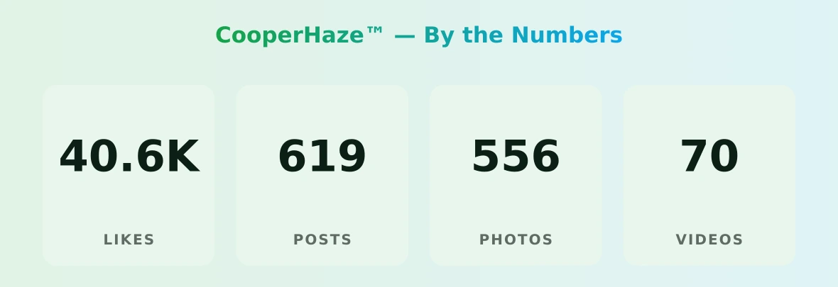 CooperHaze™ — content metrics