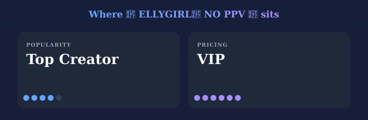 🩷 ELLYGIRL🩷 NO PPV 🩷 — popularity and pricing tiers