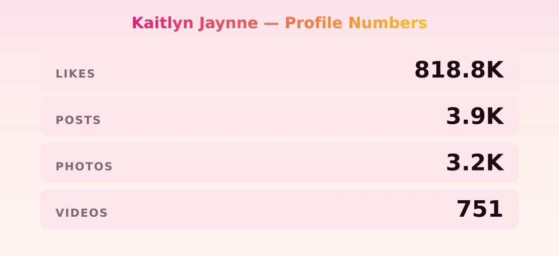 Kaitlyn Jaynne — content metrics