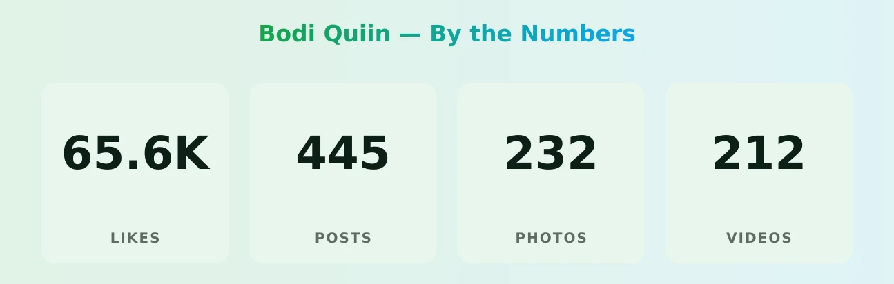 Bodi Quiin — content metrics