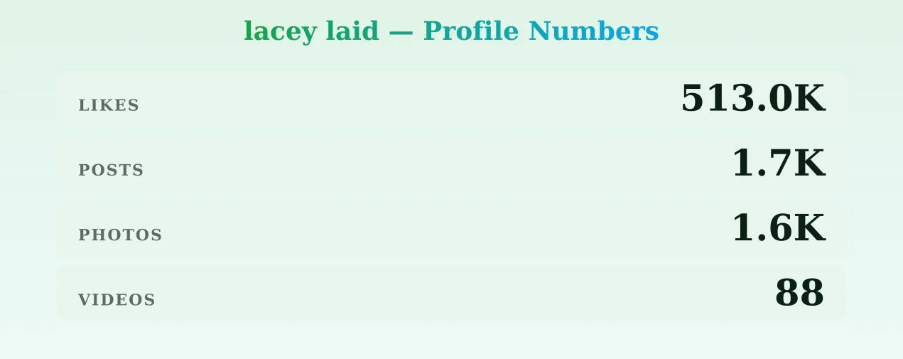lacey laid — content metrics