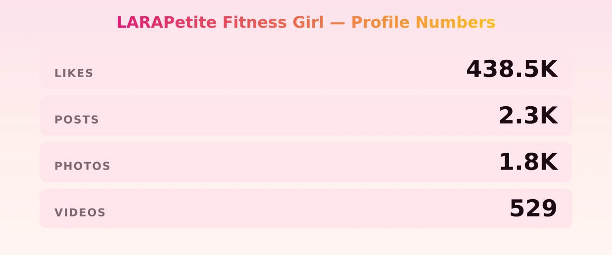 LARAPetite Fitness Girl — content metrics