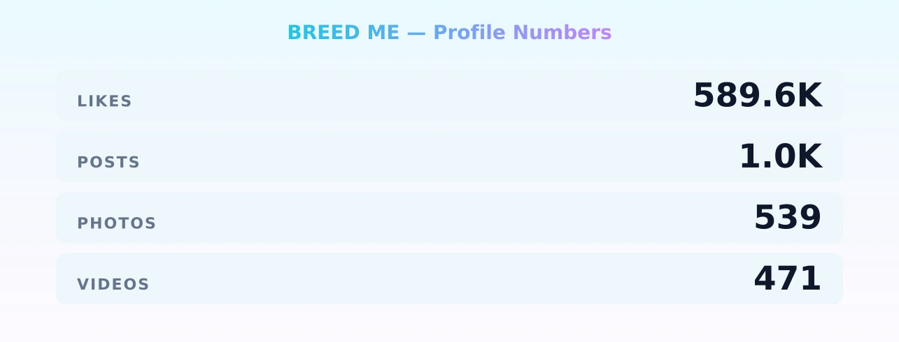 BREED ME — content metrics