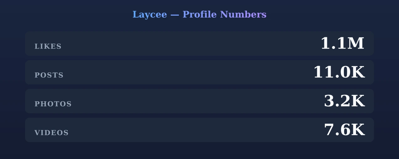 Laycee — content metrics