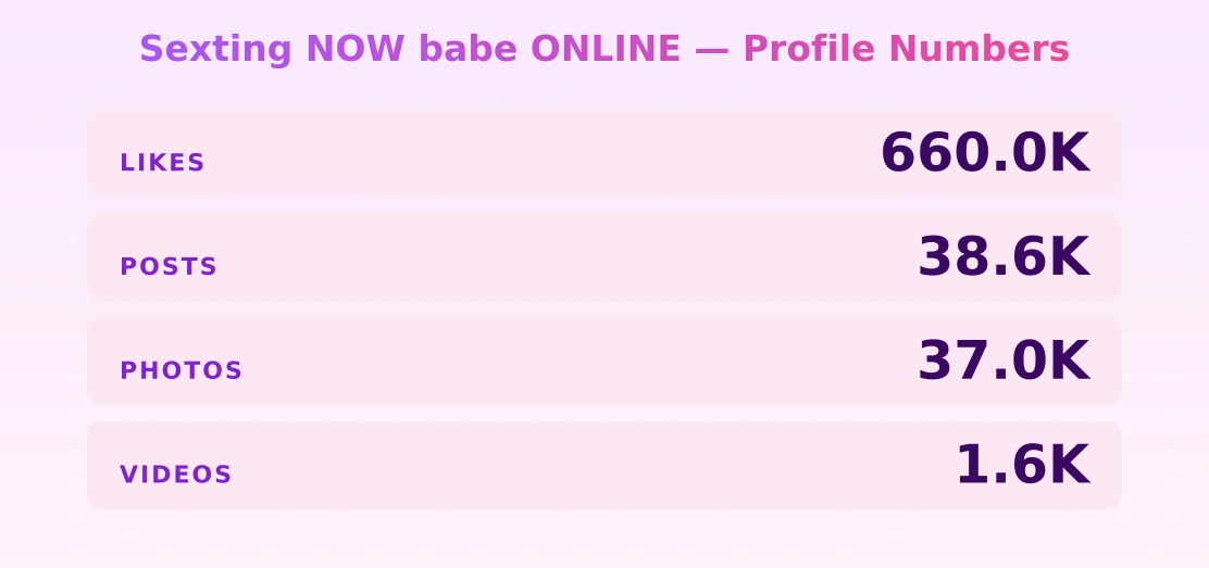Sexting NOW babe ONLINE — content metrics