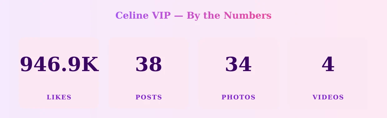 Celine VIP — content metrics