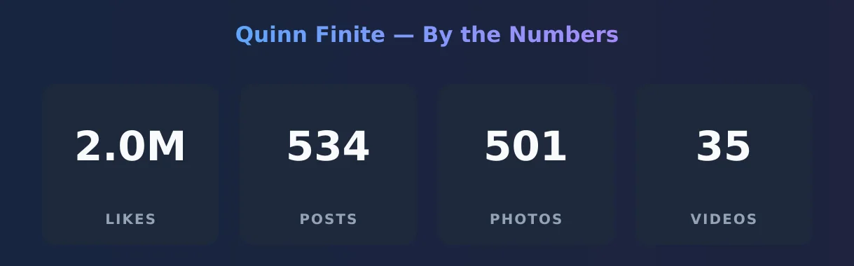 Quinn Finite — content metrics