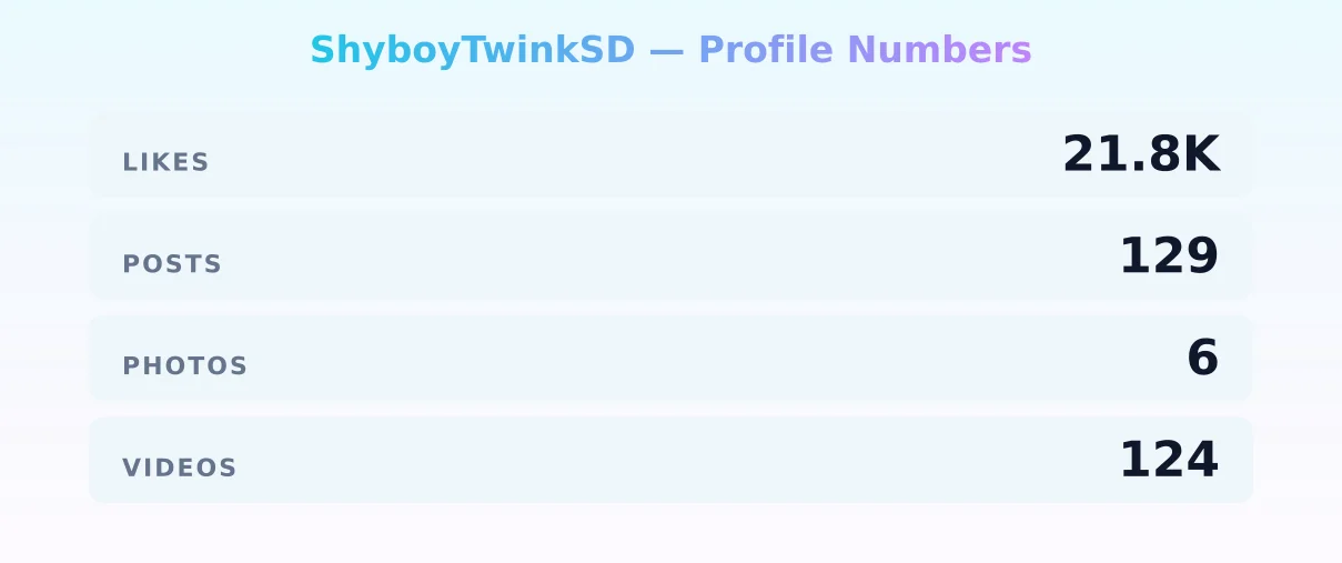ShyboyTwinkSD — content metrics