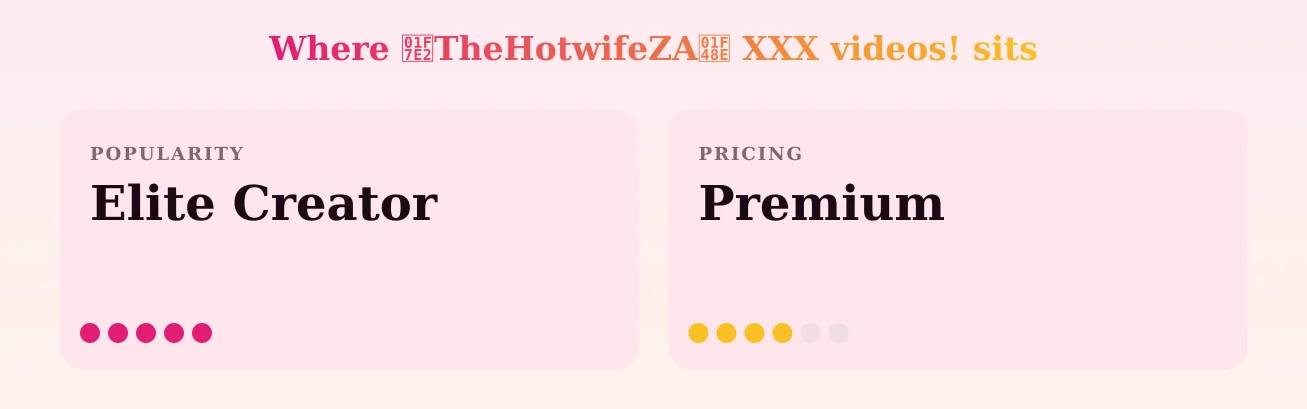 🟢TheHotwifeZA💎 XXX videos! — popularity and pricing tiers