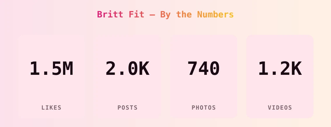 Britt Fit — content metrics