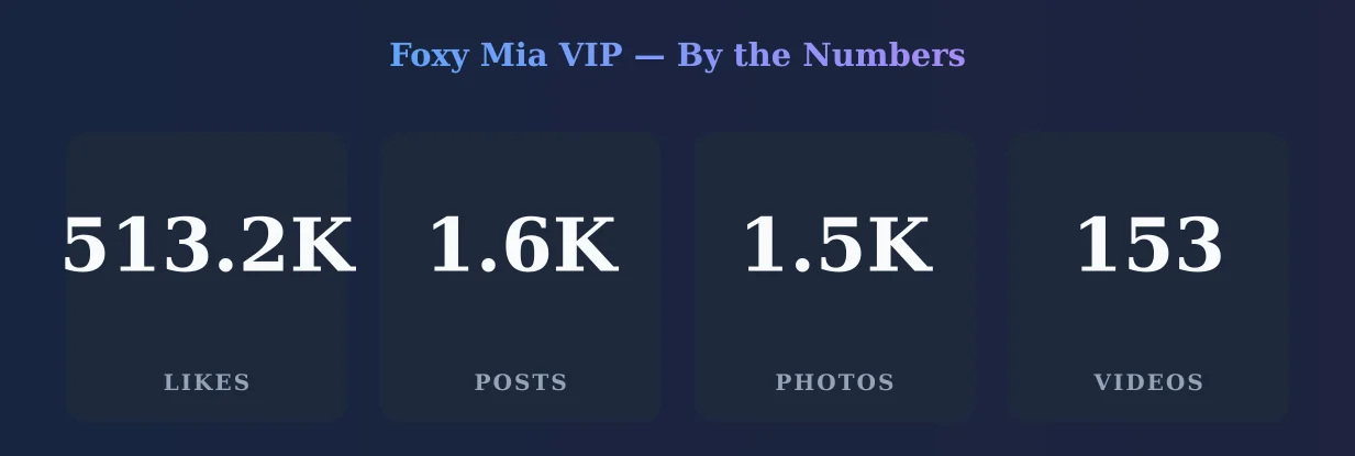 Foxy Mia VIP — content metrics
